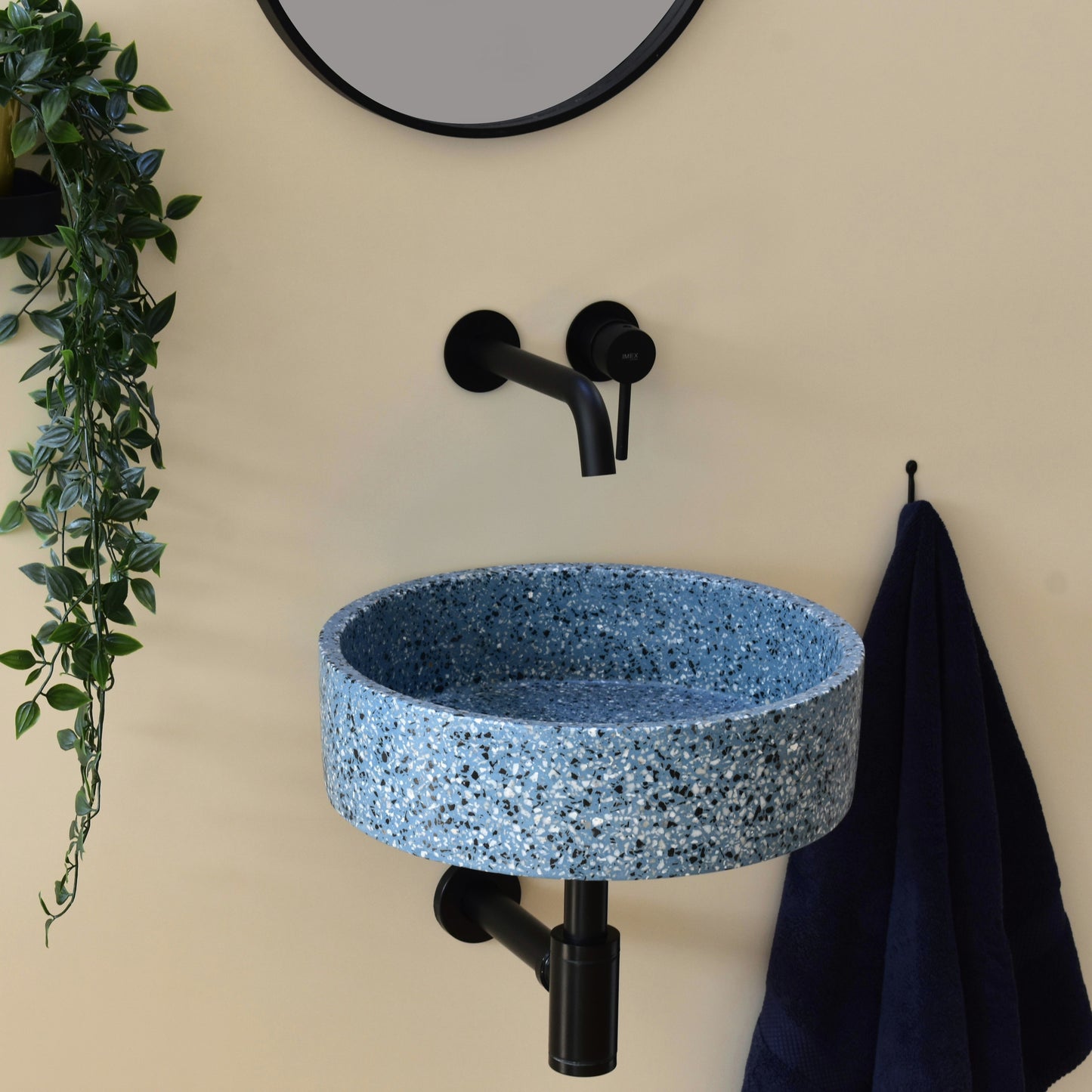 Eos Terrazzo Blue wandmodel