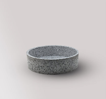 Handmade terrazzo countertop basin Eos Grey — KreaConcrete