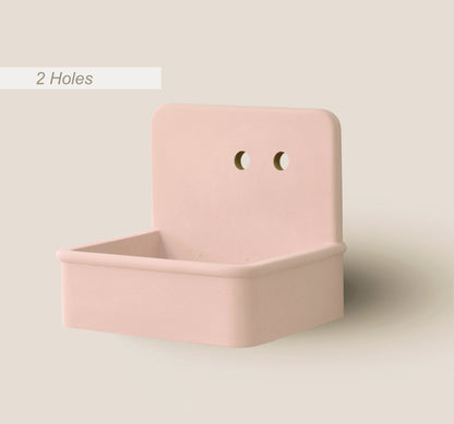 Handmade concrete wall-hung basin Dama Pink — KreaConcrete