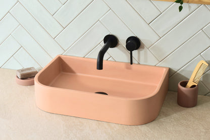 Handmade concrete countertop basin Tulip — KreaConcrete