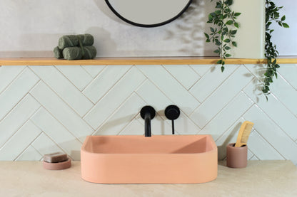 Handmade concrete countertop basin Tulip — KreaConcrete