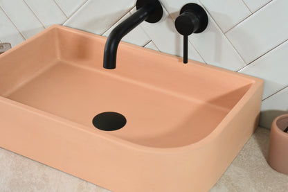 Handmade concrete countertop basin Tulip — KreaConcrete