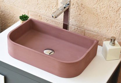 Handmade concrete countertop basin Tulip — KreaConcrete
