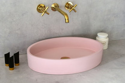 Handmade concrete countertop basin Iris — KreaConcrete
