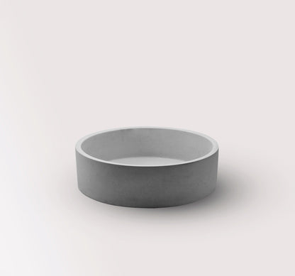 Lavabo de hormigón artesanal sobre encimera Eos — KreaConcrete