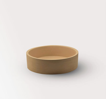 Lavabo de hormigón artesanal sobre encimera Eos — KreaConcrete