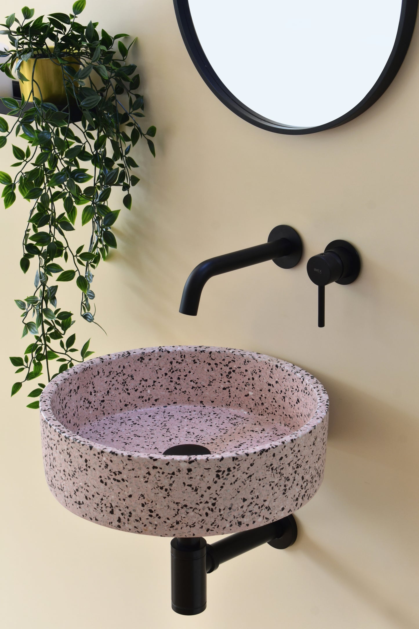 Eos Terrazzo Pink wall hung