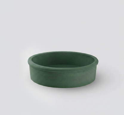 Lavabo de hormigón artesanal sobre encimera Duna — KreaConcrete