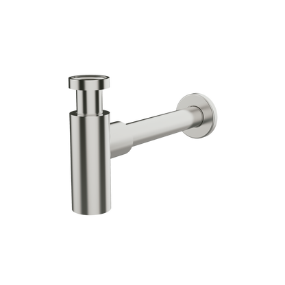 Cylindrical basin drain trap Stainless Steel finish for concrete basin — KreaConcrete