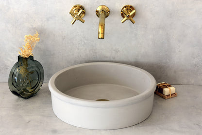 Handmade concrete countertop basin Duna — KreaConcrete
