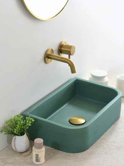 Handmade concrete countertop basin Tulip Mini — KreaConcrete