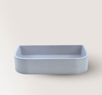 Lavabo de hormigón artesanal sobre encimera Tulip Mini — KreaConcrete