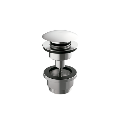 Click-clac basin valve Epoxy Black finish for concrete basin — KreaConcrete