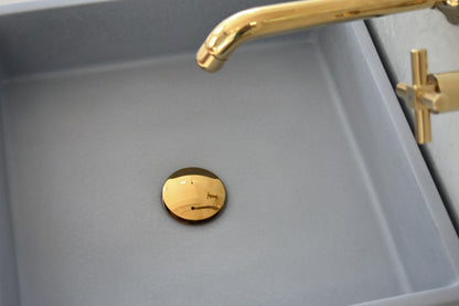 Lavabo mural de hormigón artesanal suspendido Alba — KreaConcrete